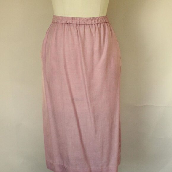 Vintage 1980s Skirt and Blouse Set, Campus Casuals Pink Separates, Two Piece - Picture 2 of 10
